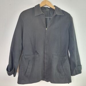 J. Crew dark green cotton jacket